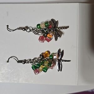 dangle dragonfly  earrings